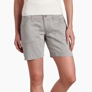 Kuhl Womens Cabo Shorts 10 Grey Blue Lightweight Hiking Outdoors Stretch Pants
